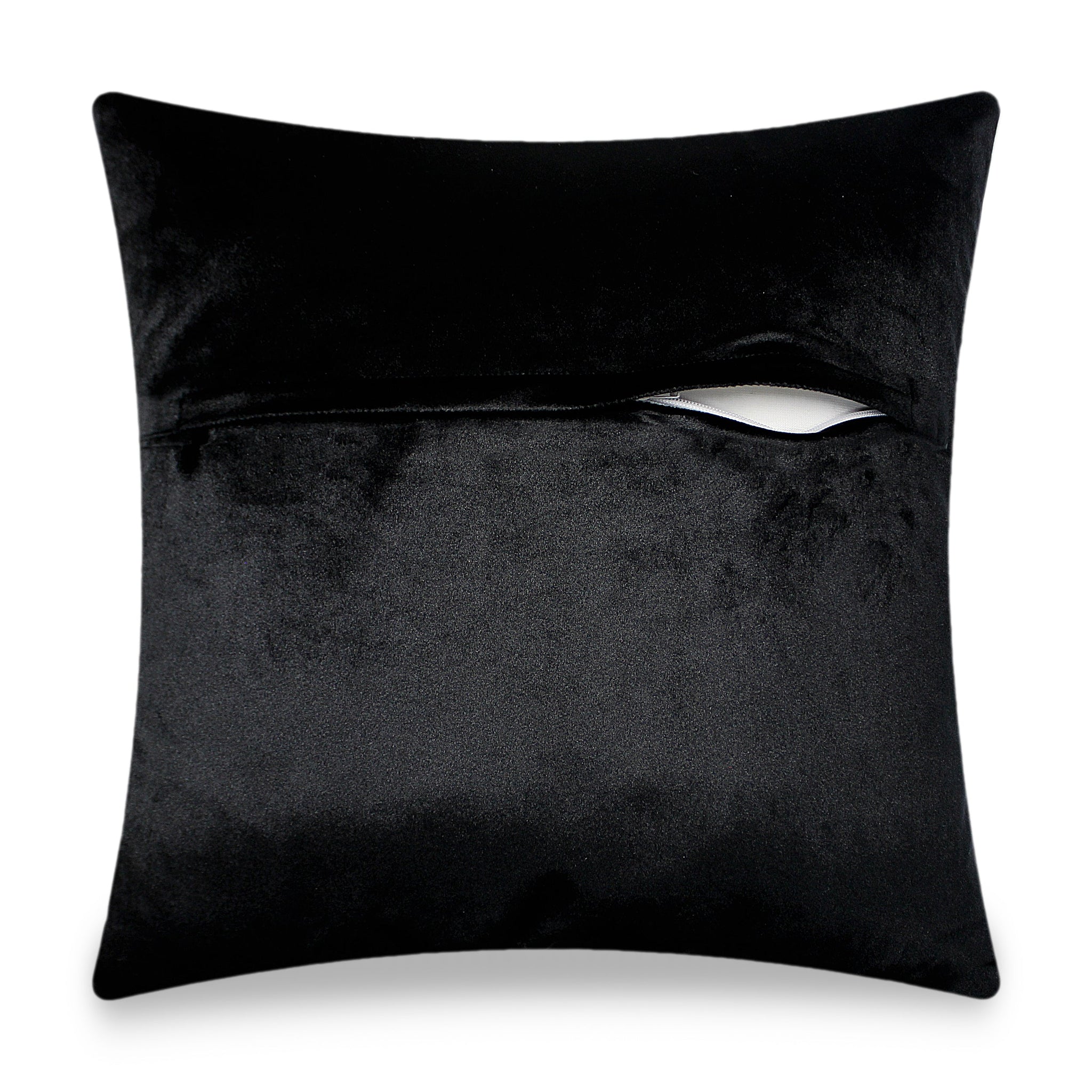 Black Velvet Cushion Cover Rope Love Embroidery Decorative Pillow Modern Home Decor Throw Pillow for Sofa Chair Living Room 45x45 cm 18x18 In