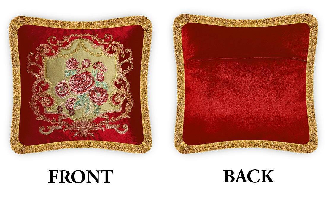 Baroque Rose Decorative Cushion Cover - Vellato Tex