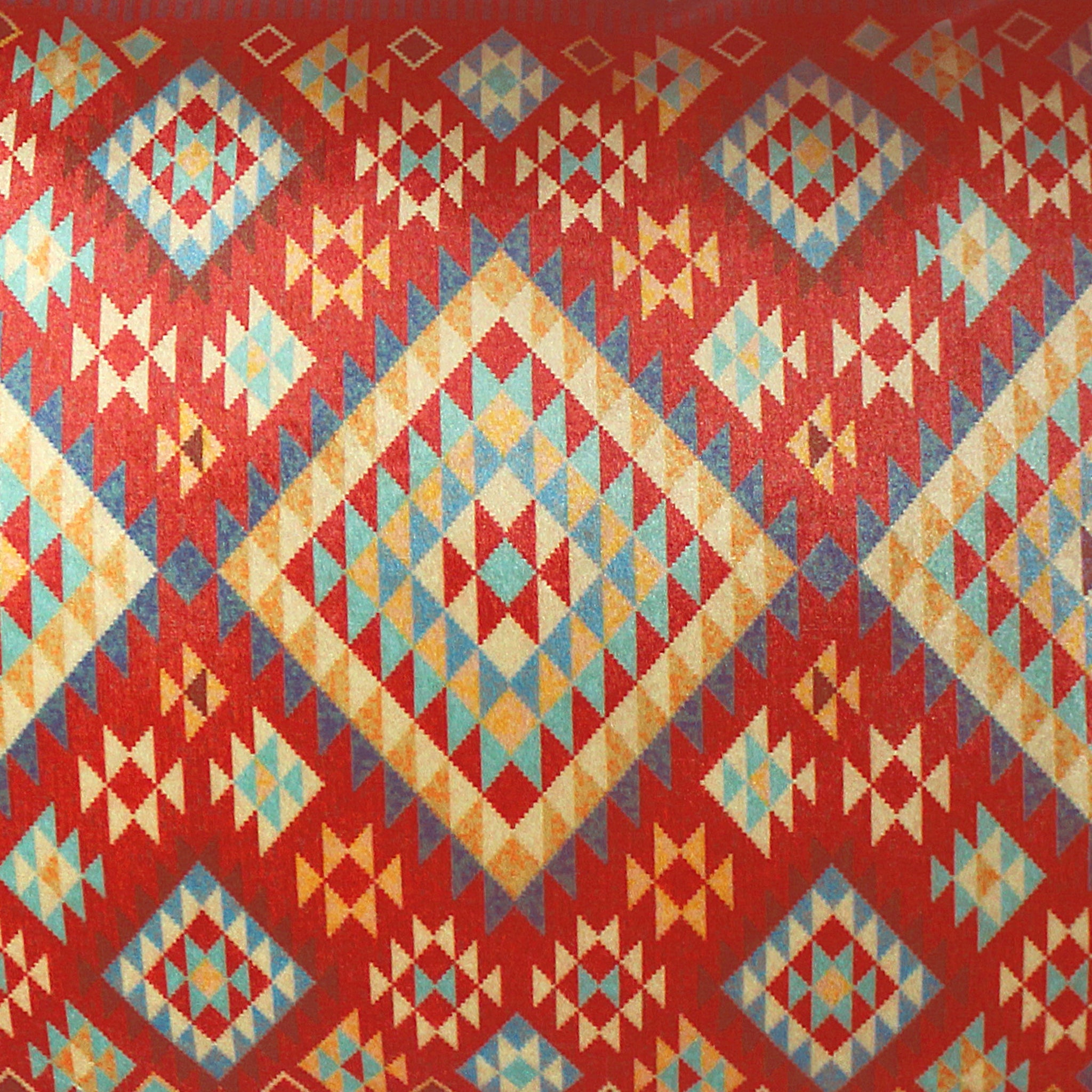 Red Velvet Lumbar Cushion Cover Ethnic Aztec Geometric Decorative Pillowcase Home Decor Throw Pillow for Sofa Chair Living Room 30x50 cm 12x20 In