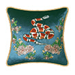 Velvet Cushion Cover King Snake Embroidery Decorative Pillowcase Modern Home Decor Throw Pillow for Sofa Chair Living Room 45x45 cm