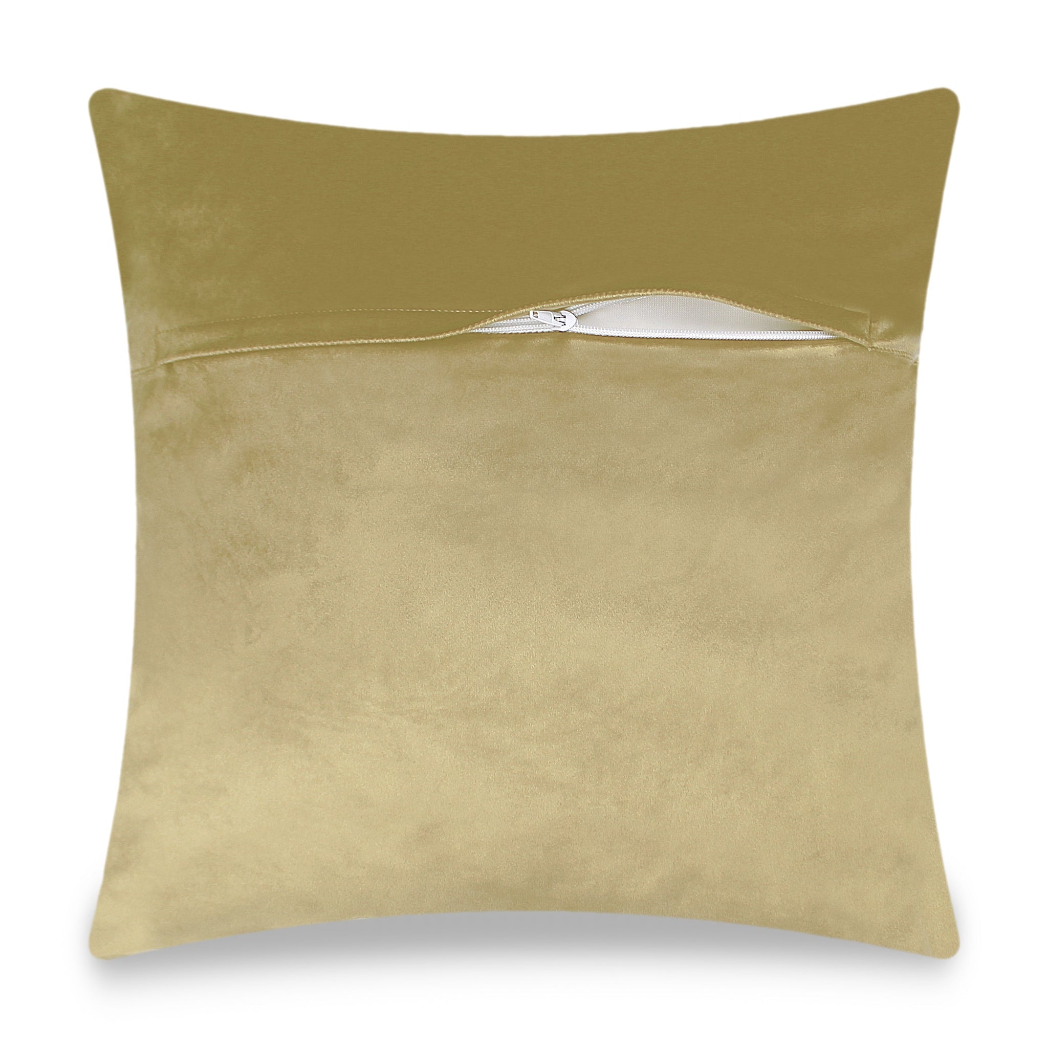 Gold Pillow Cover Velvet Decorative Cushion Cover Embroidery  Iconic Horse Throw Pillow Pillow Case for Sofa Chair Bedroom Living Room 45x45 cm 18x18 Inches