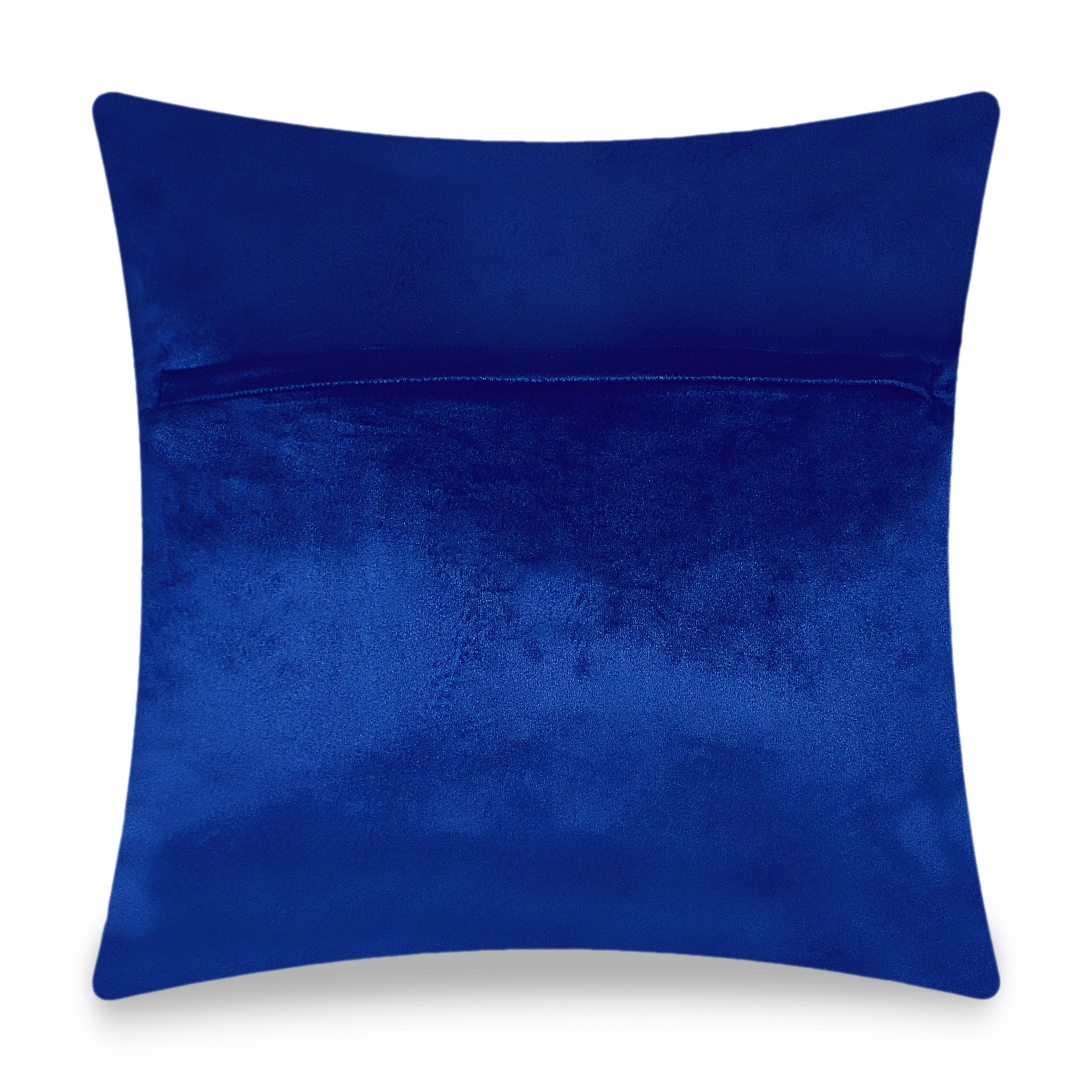 Blue Velvet Cushion Cover Modern Geometric Embroidery Decorative Pillow Home Decor Throw Pillow for Sofa Chair Living Room 45x45 cm 18x18 In
