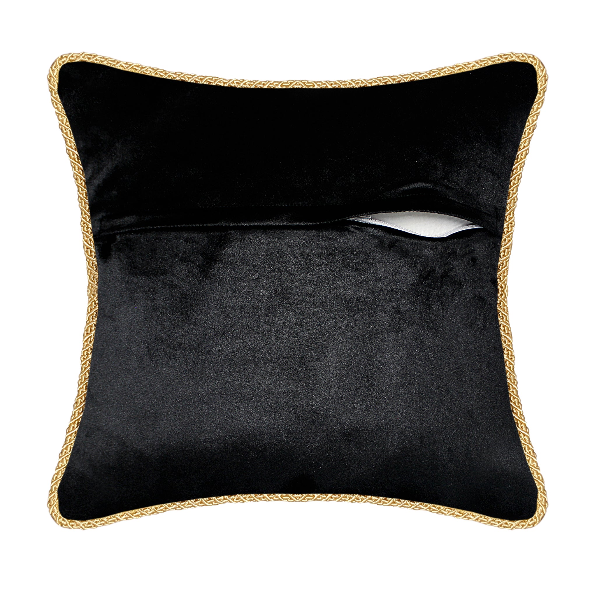 Velvet Cushion Cover Colorful Bumble Bee Motif Embroidery Decorative Pillowcase Modern Home Decor Throw Pillow for Sofa Chair 45x45 cm
