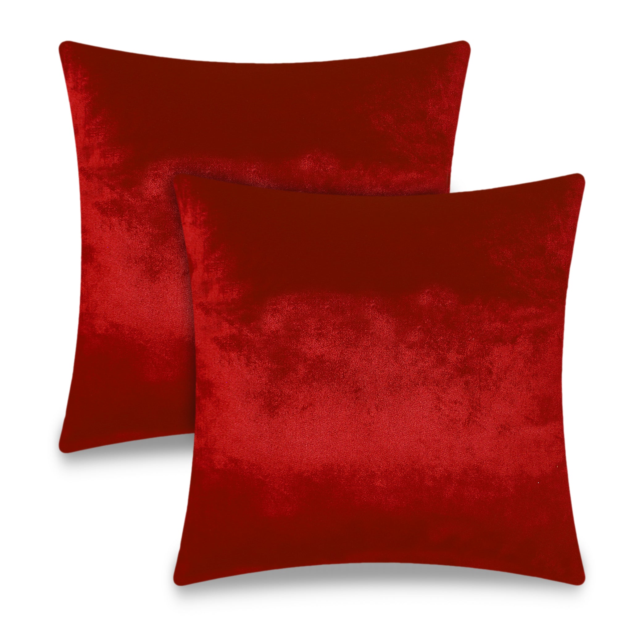 Set of 2 Velvet Throw Pillow Covers Solid Color Decorative Pillow Covers Home Decor Cushion Cover for Sofa Couch Chair Bed 45x45 cm 18x18 In