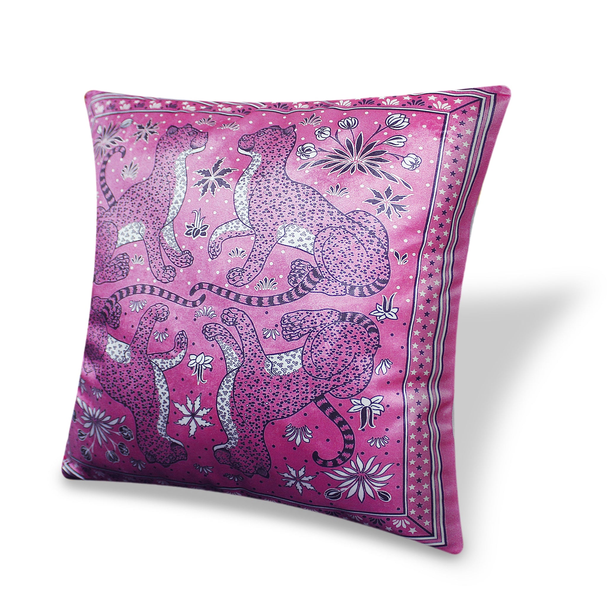 Pink Velvet Pillow Cover Leopard Decorative Cushion Cover Pillowcase Modern Home Decor Throw Pillow for Sofa Chair 45x45cm 18x18 Inches