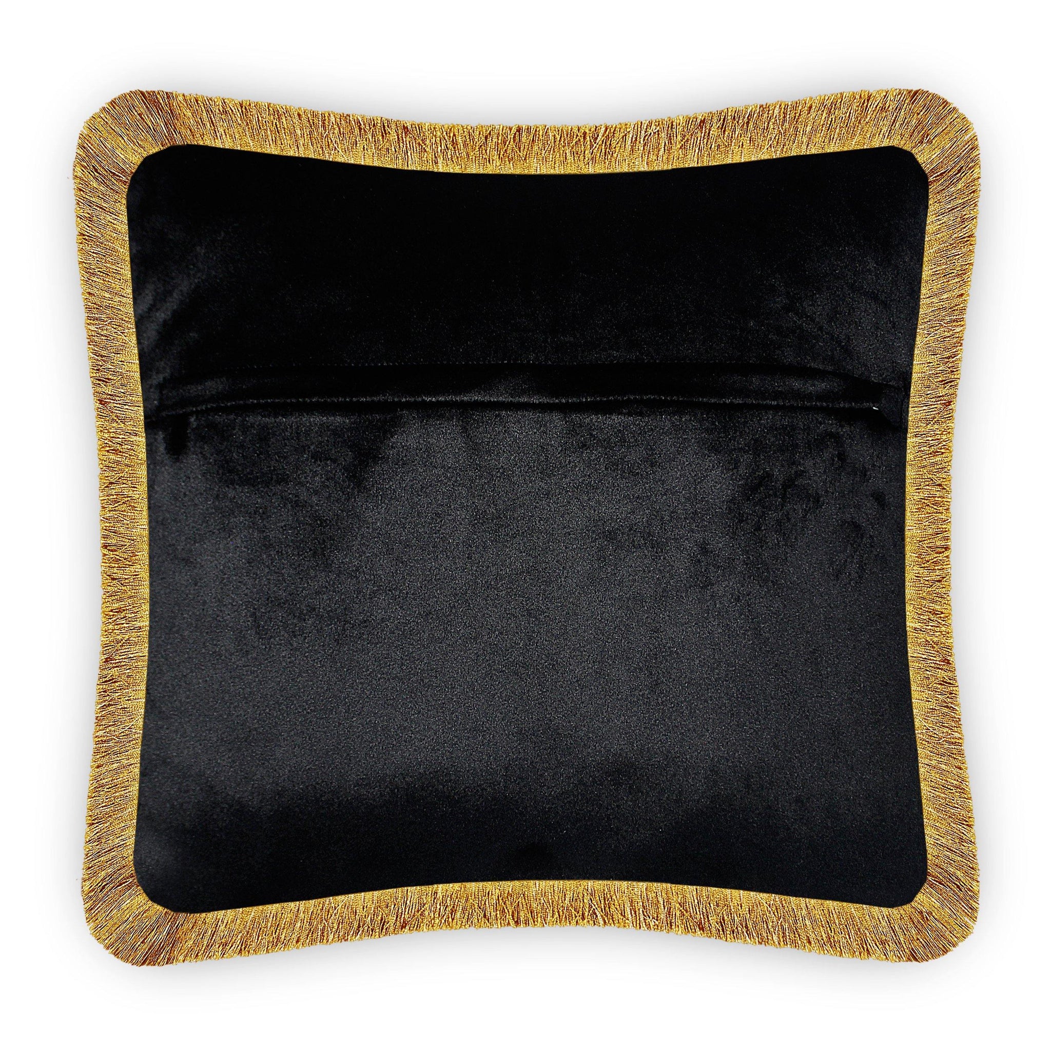 Black Velvet Cushion Cover Peacock Feather Decorative Pillowcase Home Decor Throw Pillow for Sofa Chair Couch Bedroom 45x45 cm 18x18 In