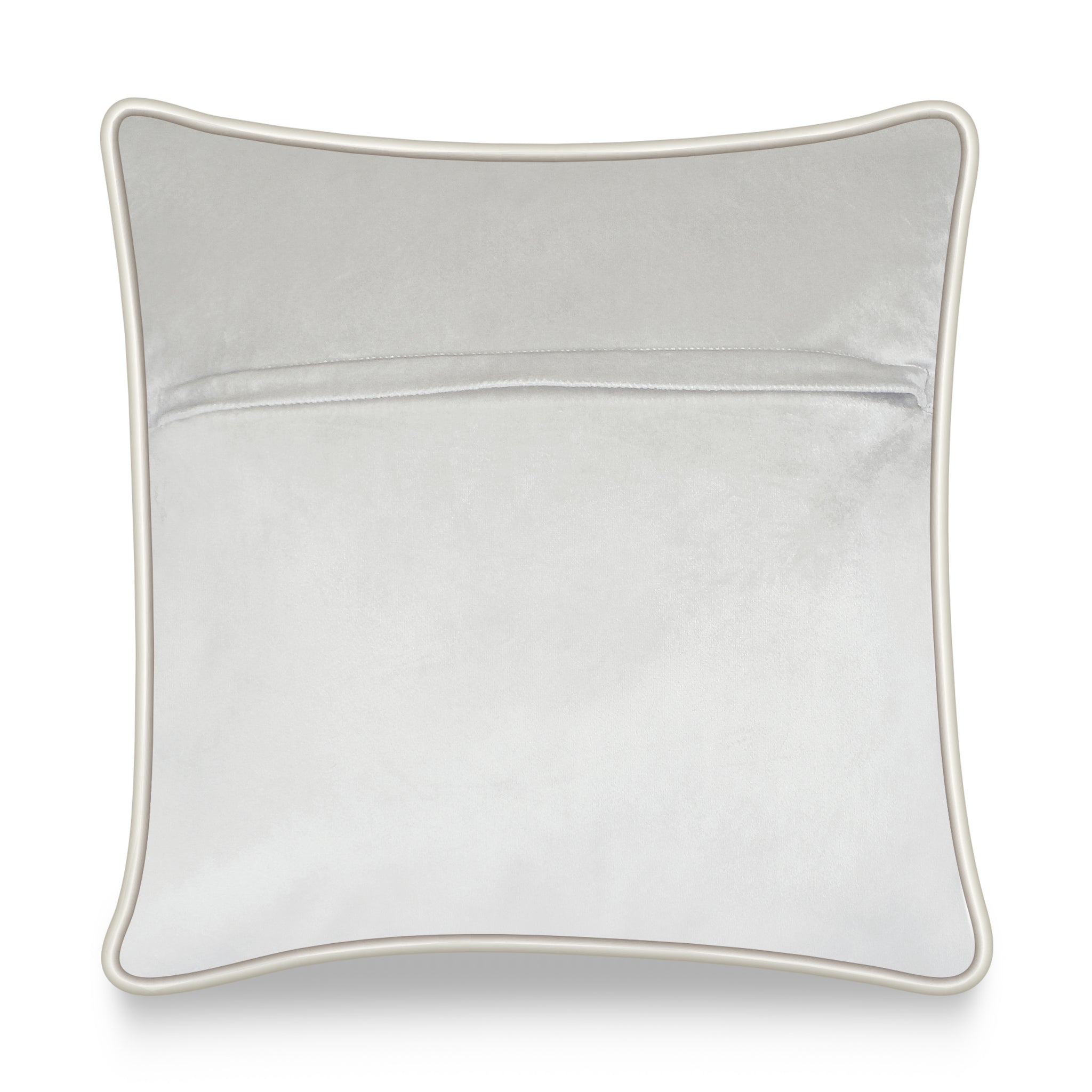 White Velvet Cushion Cover Flourish Rose Bouquet Decorative Pillowcase Classic Home Decor Throw Pillow for Sofa Chair 45x45 cm 