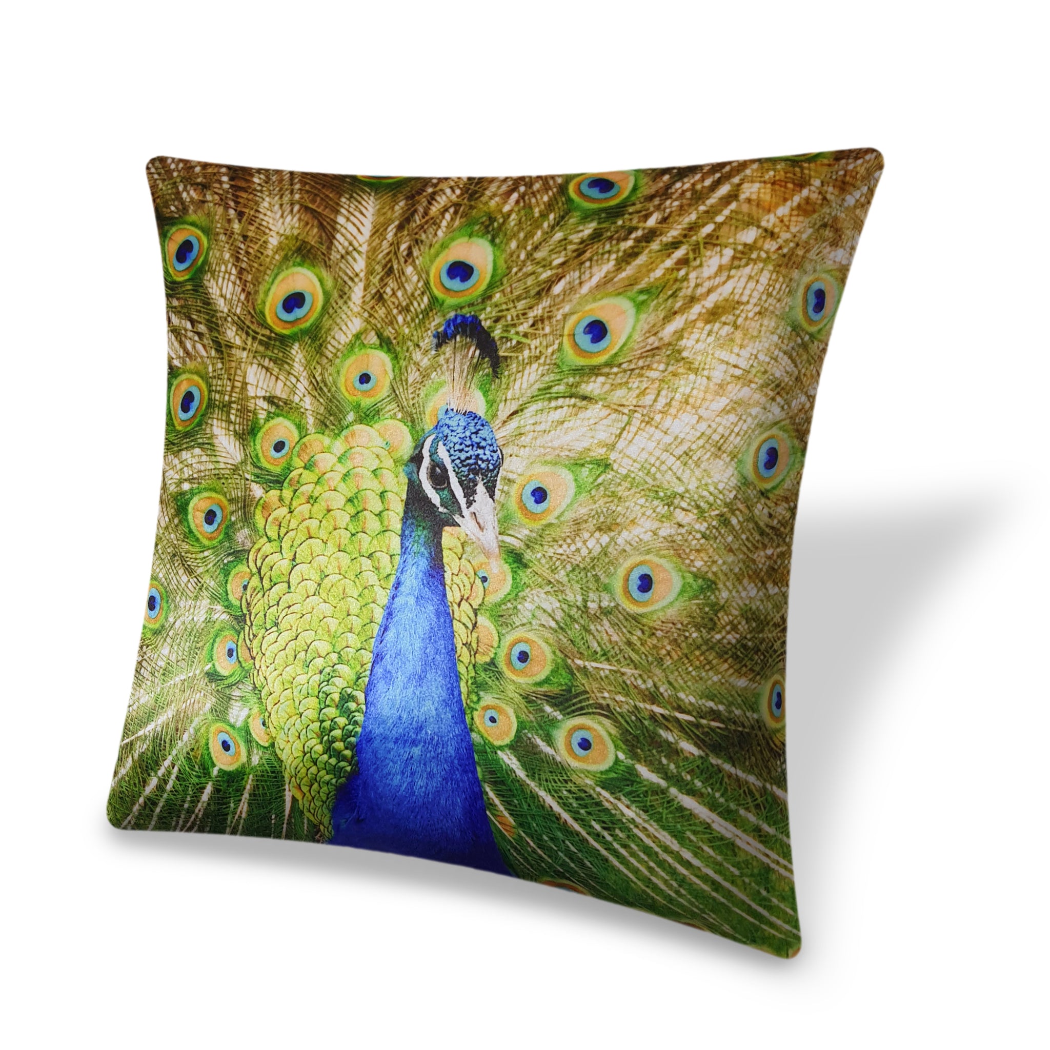 en Velvet Cushion Cover Peacock Feather Decorative Pillowcase Modern Home Decor Throw Pillow for Sofa Chair 45x45 cm 