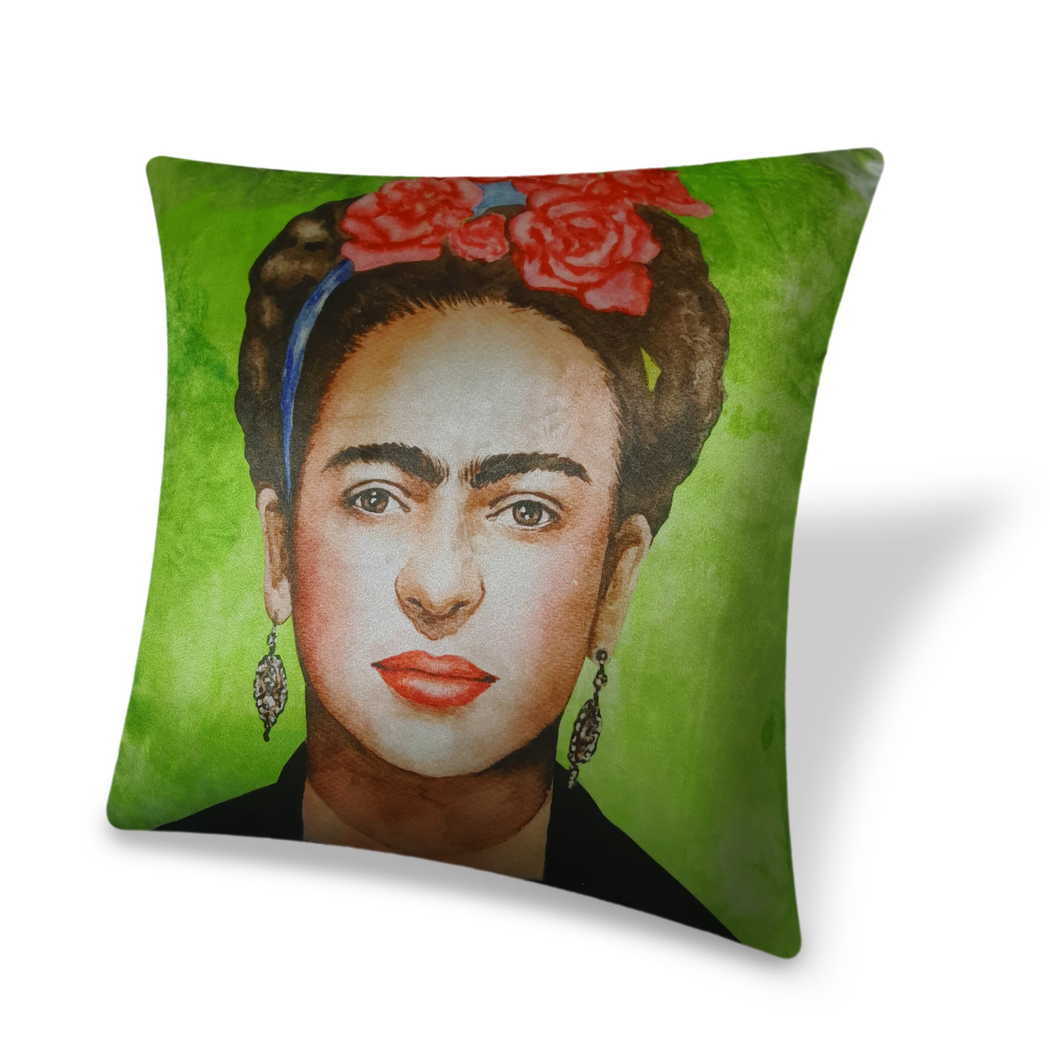  Velvet Cushion Cover Frida Kahlo and Floral Decorative Pillowcase Home Decor Throw Pillow for Sofa Chair 45x45 cm 3 