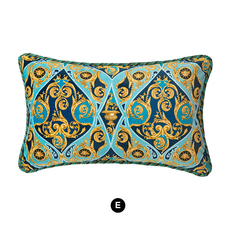 Velvet Cushion Cover Victorian Baroque Style Series Decorative Pillowcase Home Décor Throw Pillow for Sofa Chair Couch Green 18x18 In