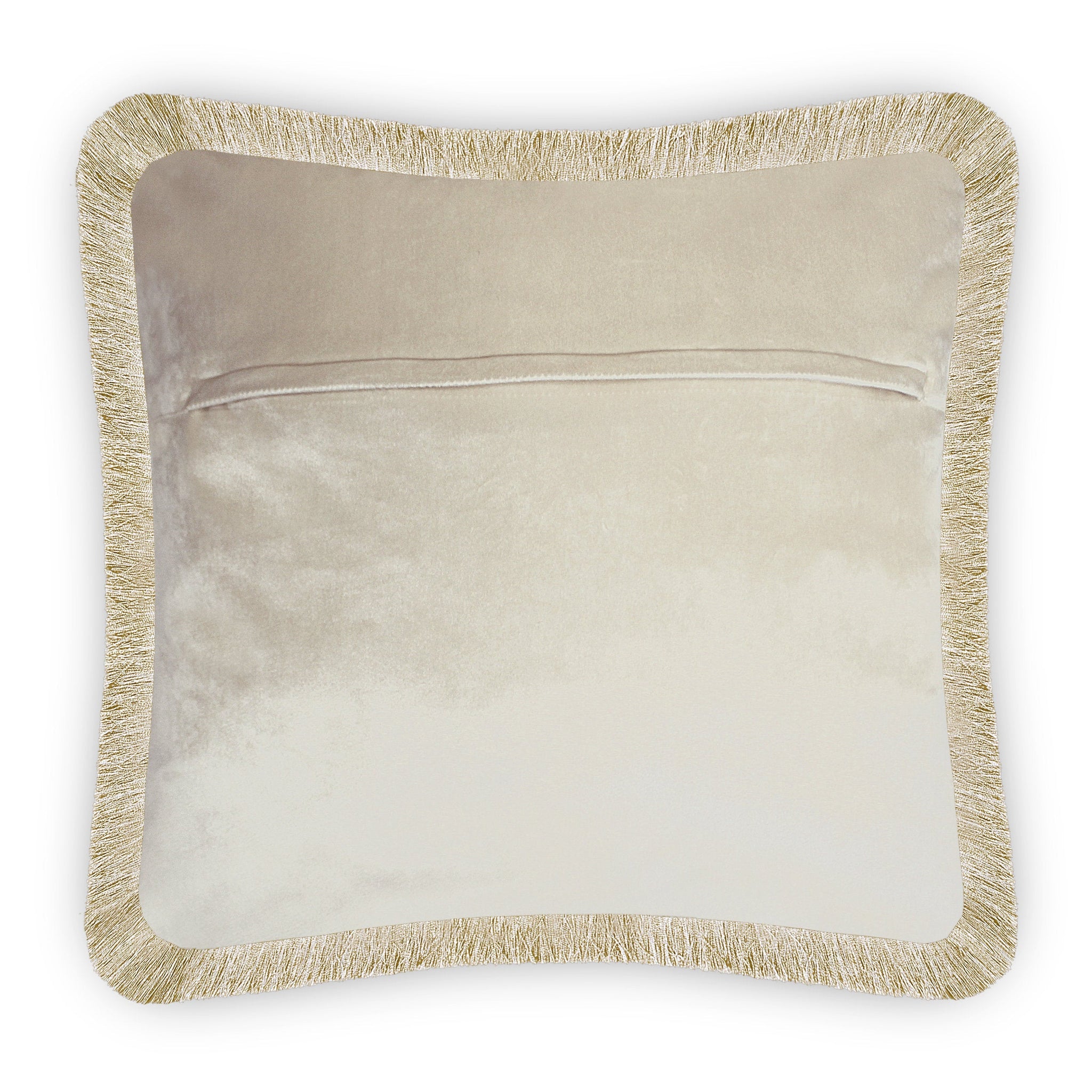 Beige Velvet Cushion Cover Ottoman Floral Decorative Pillowcase Home Decor Throw Pillow for Sofa Chair Living Room 45x45 cm 18x18 In
